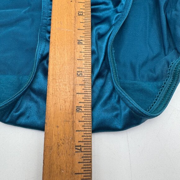 Vintage 90's Lane Bryant Intimat Shiny Satin High Leg Brief bikini Panty glossy - Picture 10 of 16